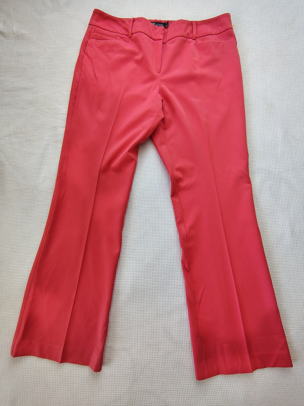 Women's Orange Dress Pants - Classic Straight Size 14.